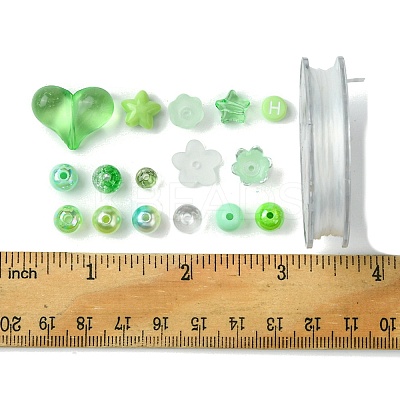 Acrylic Bead Flowers/Stars/Hearts OACR-FS0001-67B-1