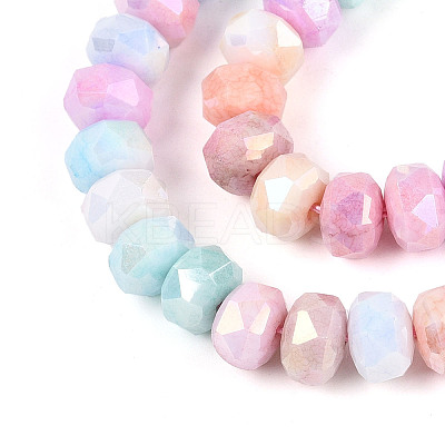 Anti-Tarnish Electroplate Glass Beads Strands X-GLAA-T025-8mm-11B-1