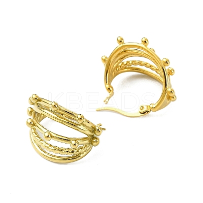 304 Stainless Steel Hoop Earrings LS-EJEW-K271-02H-G-1