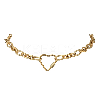 304 Stainless Steel Figaro Chain Necklaces for Women NJEW-JN06387-1