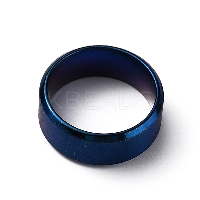 201 Stainless Steel Wide Band Finger Rings for Women Men RJEW-WH0009-13C-BU-1