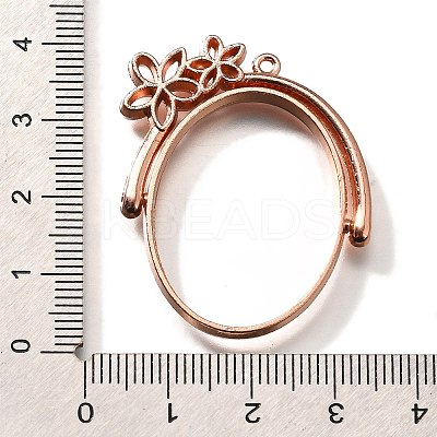 Alloy Open Back Bezel Pendants PALLOY-I223-14RG-1
