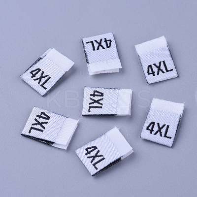 Clothing Size Labels(4XL) FIND-WH0045-E01-1