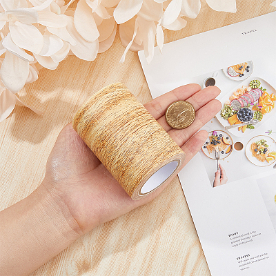PE Imitation Wood Grain Adhesive Tape AJEW-WH0270-222F-1