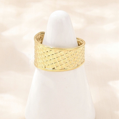 304 Stainless Steel Cuff Rings RJEW-D332-012N-G-1