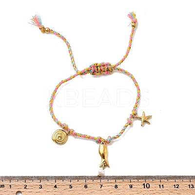 Ocean Series 304 Stainless Steel Bracelets BJEW-K237-16A-G-1
