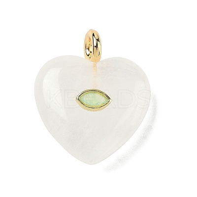 Natural Quartz Crystal Pendants G-P585-03G-08-1