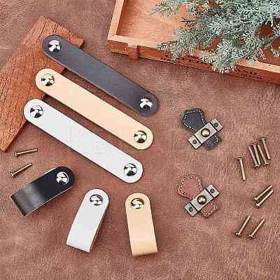 PU Leather Door Handles FIND-WH0052-51B-1