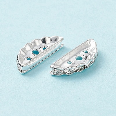 Brass Middle East Rhinestone Bridge Spacers RB-RSB024NF-2-1