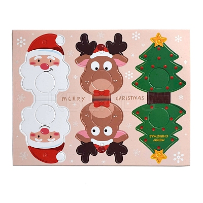 Christmas Santa Claus & Deer & Tree Paper Pendant Decorations PW-WGA525A-01-1