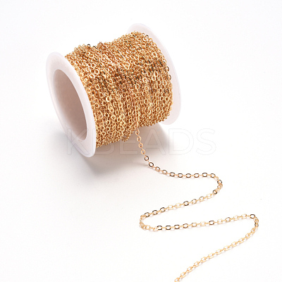 Brass Cable Chains CHC-T008-06B-KC-1