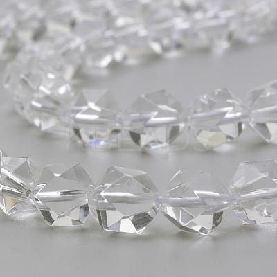 Natural Quartz Crystal Beads Strands G-S149-6mm-24-1