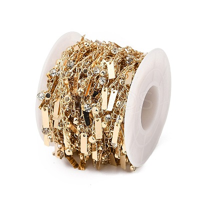 Handmade Brass & Rhinestone Chains CHC-Z001-12KCG-02-1