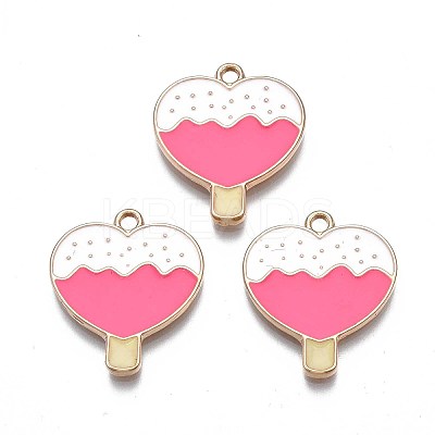 Rack Plating Alloy Enamel Pendants ENAM-S122-70-1