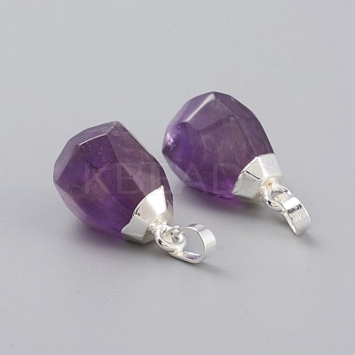 Natural Amethyst Pendants X-G-G845-07S-05A-1