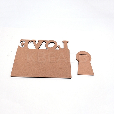 Sublimation MDF Blanks Photo Frame DJEW-WH0007-37-1