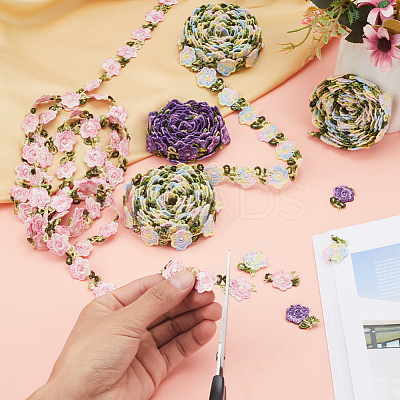 Flower Polyester Lace Trim OCOR-GF0003-18A-1