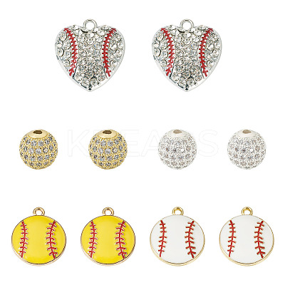 Baseball Sport Theme DIY Jewelry Making Findings Kits DIY-TA0011-99-1