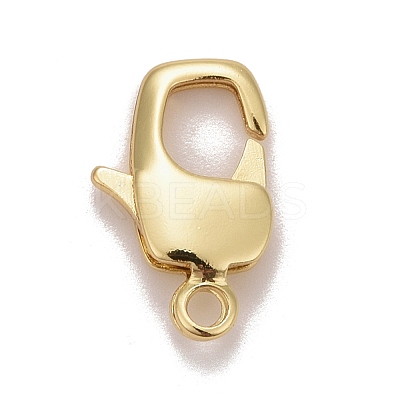 Brass Lobster Claw Clasps KK-M229-70G-1