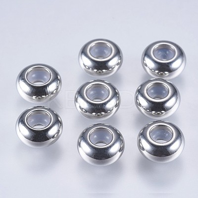 201 Stainless Steel Beads X-STAS-F145-06P-F-1