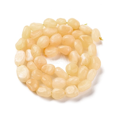 Natural Yellow Jade Beads Strands G-G146-A20-01-1