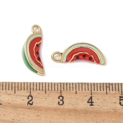 304 Stainless Steel Enamel Pendants STAS-Z122-25G-01-1