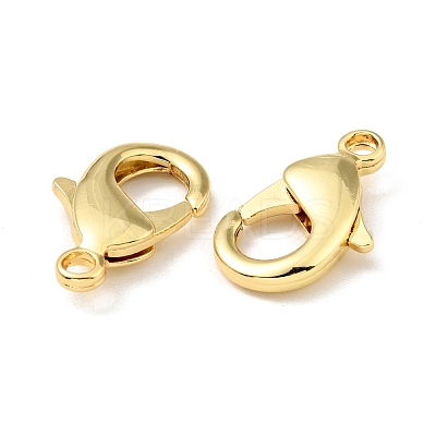 Brass Lobster Claw Clasps KK-G416-61G-1