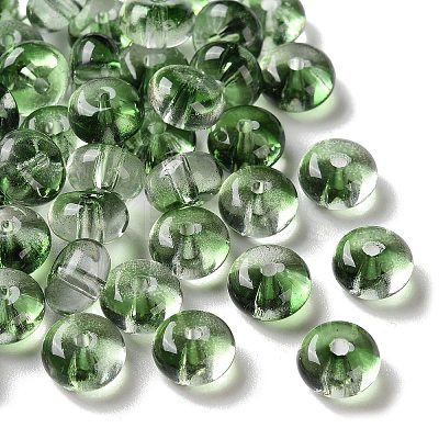 Baking Paint Transparent Glass Beads DGLA-S116-01F-1