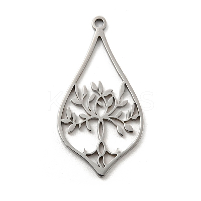 Non-Tarnish 304 Stainless Steel Pendants STAS-K253-07P-1