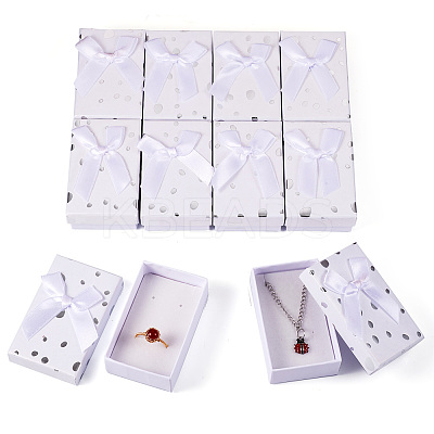 Polka Dot Pattern Cardboard Jewelry Packaging Boxes LS-CON-TAC0011-04B-03-1