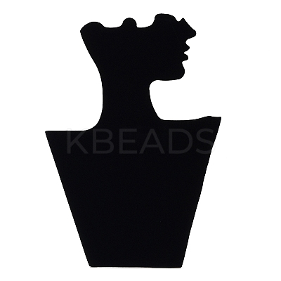 Cardboard Covered with Velvet Necklace & Earring Display Stands ODIS-Q041-04A-01-1