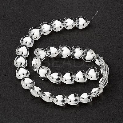 Transparent Glass Beads Strands LAMP-F029-04I-1