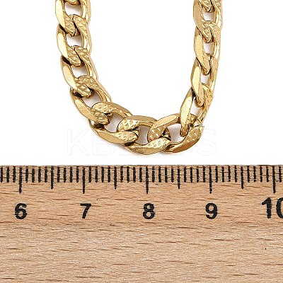 6MM 304 Stainless Steel Cuban Link Chain Necklaces for Women NJEW-G177-01G-1