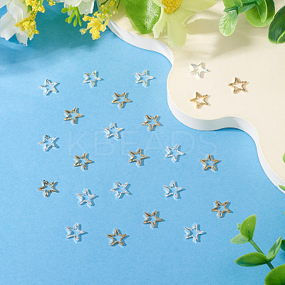 24Pcs 2 Colors Brass Linking Rings KK-TA0003-09-RS-1