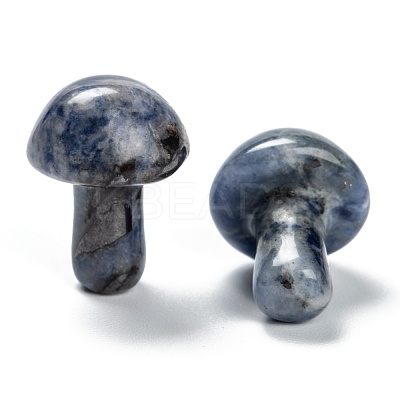 Natural Sodalite Mushroom Gua Sha Stone G-L570-A05-1