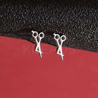 Stainless Steel Small Animal Stud Earrings for Women PW-WG87B69-30-1