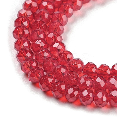 Baking Paint Transparent Glass Beads Strands DGLA-A034-J2mm-B01-1