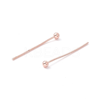 Brass Ball Head Pins LS-KK-WH0058-02A-RG-1
