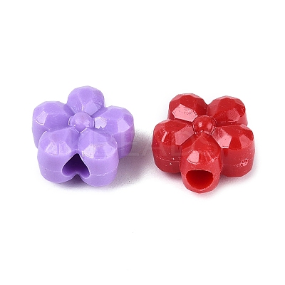 Opaque Acrylic Beads OACR-Q199-16-1