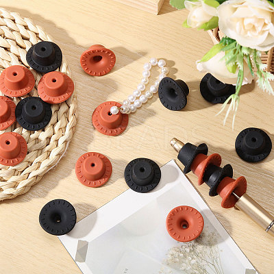 20Pcs 2 Colors Silicone Beads SIL-CA0004-54-1