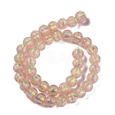 Handmade Foil Lampwork Beads Strands FOIL-K003-06A-04-1