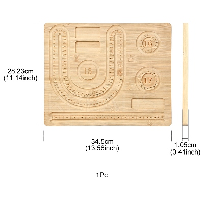 Rectangle Wood Bracelet Design Boards TOOL-YWC0003-03A-1