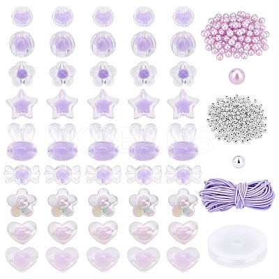 Transparent Acrylic Beads TACR-PH0001-36-1
