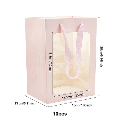 Kraft Paper Bags with Handle AJEW-BC0001-55A-D-1