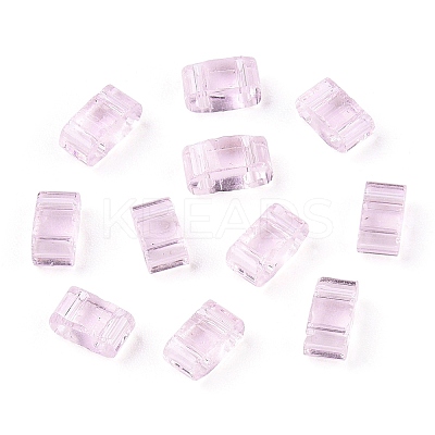 2-Hole Glass Seed Beads SEED-T003-01B-11-1