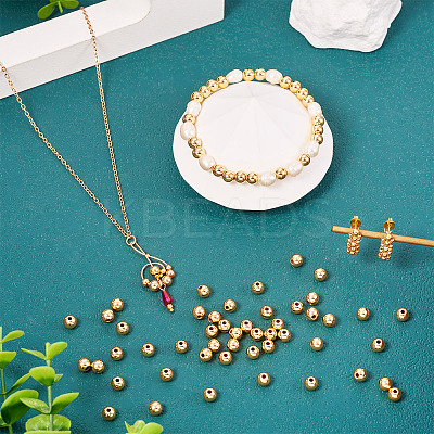 Rack Plating Brass Beads KK-TA0001-88G-05-1