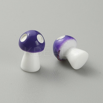 Mushroom Resin Display Ornaments LS-DJEW-WH0015-83C-1