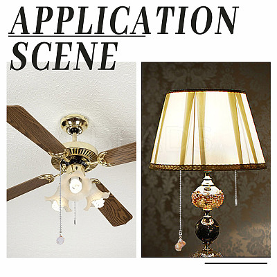 20Pcs 10 Styles Opaque Acrylic Shell Charms Ceiling Fan Pull Chain Extenders PALLOY-HY00061-1