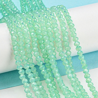 Baking Paint Transparent Glass Beads Strands DGLA-A034-J2mm-B05-1