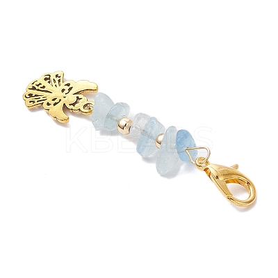 Tibetan Style Alloy Angel Pendant Decorations HJEW-JM03838-01-1